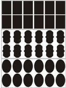 Utility 36x Small Chalk Black board Mason Jar Labels Stickers Chalkboard GT~ï¼ˆ