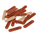 20Pcs PU Leather Labels Handmade Embossed Tag DIY Clothes Bag Sewing Craft