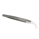 Ceramic tweezers with stainless steel handle Refractory Curved Corrosion Re S6B7