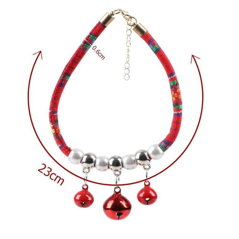 Adjustable Pet Dog Bell Braided Collar Necktie Cat Necklace Pets Supplies