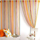 Colorful String Curtain Shiny Glitter Line Curtain Window for Living Room