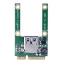 Mini PCI-E to USB 2.0 Adapter Expansion Card with Screws for Laptop PC