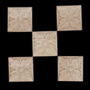 5 pcs Sculpte Wood square leaves European style Sculpture Wall lamp House D