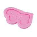 1pc Heart MR MRS Silicone Mold Cake Decoration Chocolate Mold BX