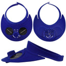 Blue Summer Sport Outdoor Hat Cap With Solar Sun Power Cooling Fan Bicyclin S7T4