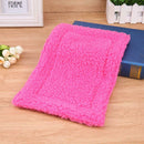 Plush Pet Hamster Cushion Mat Squirrel Blanket Guinea Pig Bed Pad(Rose Red)