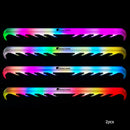 2pcs RGB RAM Heatsink Desktop PC DDR DDR3 DDR4 Memory Heat Spreader (White)