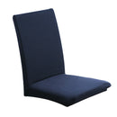 Removable Elastic Slipcovers Short Dining Room Chair Seat Cover Navy Blue