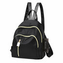 Women Casual Oxford Mini Backpack Preppy Chic Girls School Backpack Black