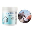 100x Dogs Puppy Eye Tear Stain Remover Natural Pet Gentle Cleaning Wipes