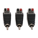 Male Power Balun Connector Adapter Plug Jack Socket For TV Audio Cable