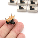 20Pcs 6mm High Side Knob 6 Pin 2 Position DPDT Slide Switch 0.5A 50VAC SK22H03ME
