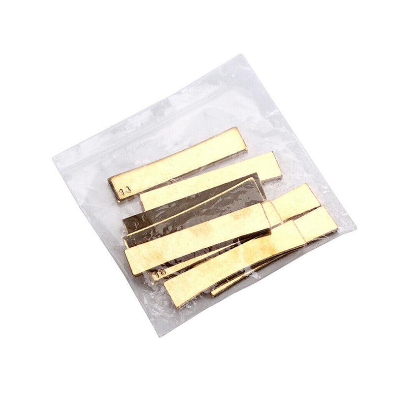 9pcs Guitar Fret Press Inserts Brass 7.25"/9.5"/10"/12"/14"/15"/16"/17"/20"
