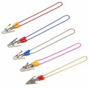 New Pro Napkin Holder Dental Lab Bib Crocodile Clip Flexible Metal Ball Chain