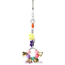 Acrylic Bird Cage Parrot Macaw Cage Chew Bell Toys Swing Scratcher Cockatie