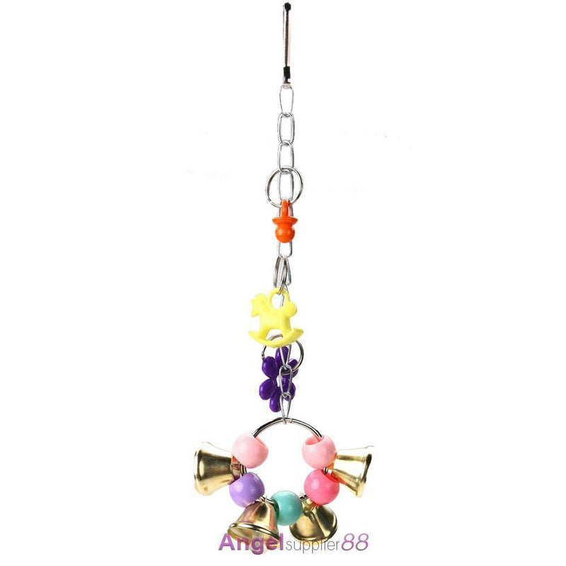 Acrylic Bird Cage Parrot Macaw Cage Chew Bell Toys Swing Scratcher Cockatie