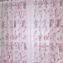Children Bear Pattern Curtain Yarn Printed Organdy Net Curtains