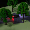 10XModel Painted Auto Cars W Lights Train Architecture Parking Scene Z Scale