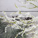 Christmas Artificial Plant Snow Pine Branch Grass Simulation Flower Pa Hn