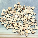 300pcs Rustic Wooden Love Heart Wedding Table Scatter Chic Decoration Cra Dwgp