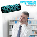 3pcs Lotus Acupressure Yoga Pillow Mat Relieve Pain Spike Cushion (Black) A