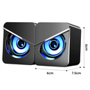 USB Computer Speakers with Subwoofer,3.5mm Multimedia Speaker for PC Desktop