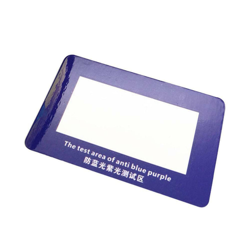 Anti UV Test Card Sunglasses Lenses Anti Radiation Glasses Violet Test_Pa