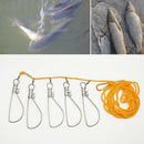 5m Fishing Lock Buckle Stainless Steel Live Fish Lock Belt Fishing Stringer