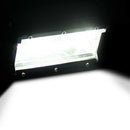 72W Black Flood LED Work Light Bar Boat Truck Offroad SUV Driving Waterproof
