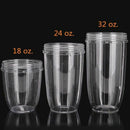 24-Ounce Cups with Flip Top To-Go Lid (Pack of 2) Nutri Replacement Parts & V4G6