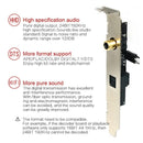 24BIT192KHz SPDIF Daughter Card Optical Fiber Coaxial Digital Sound Card Ba V9D6