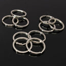 Lot 10Pcs Split Rings Keyring 30mm Keychain Accessory Metal Key Holder