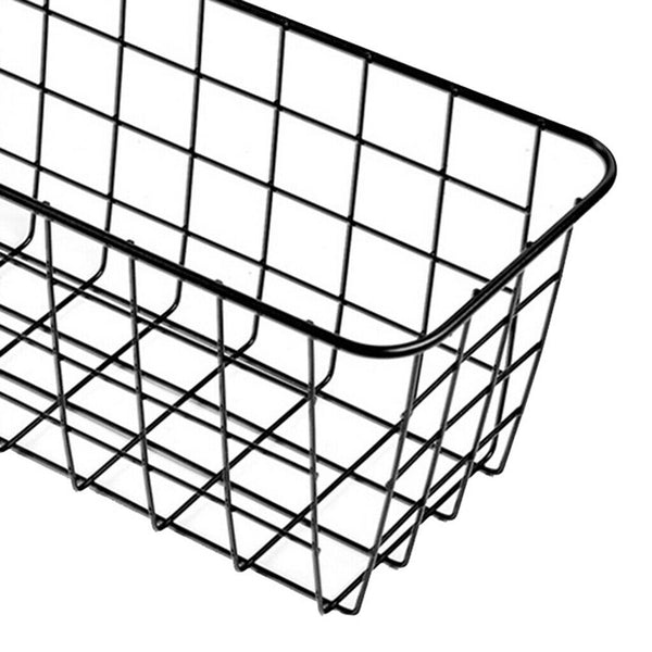 3x Small Metal  Food Storage Organizer Basket