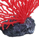 5.5" Height Red Soft Plastic Branch Coral Emulational Underwater Plant Deco