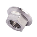 M10 x 1.25 mm TC4 titanium Ti flanged nut for screws SCREW-fastener