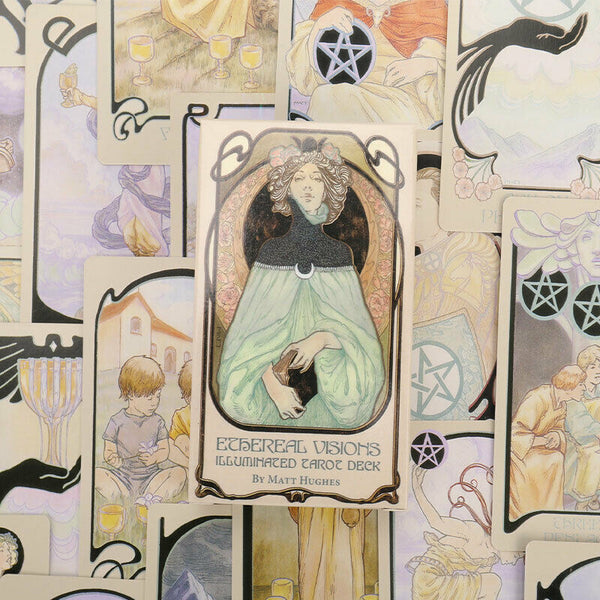 Ethereal Visions Illuminated Tarot Cards Deck Board Table Games For Party Ca Hn