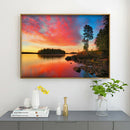 Full Round Drill 5D Rhinestone Picture DIY Sunset Sky Art Diamond Painting