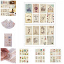 Scrapbook Note Paper Retro Tower Flower Stamps Stickers Adornment MO