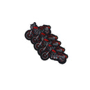 1X Cartoon Motorcycle Embroidered Iron On Patch Applique For Clothing Jacket OZ
