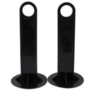 2 Pcs Black Soccer Training Sign Dish Shelf Football Training Saucer Rack