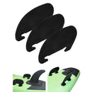 3Pack Black Kayak Tracking Fin Skeg Watershed Board Replacement for Canoe Boat