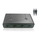 4 Port 3 in 1 Controller Adapter Converter Compatible with Nintend Switch