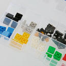 Set Of 50 Tactile Buttons Push Button Switch Button And Square Caps Key Cap