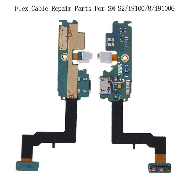 USB charging port connector flex cable repair parts for SM S2/i9100/8/i9100 OZ