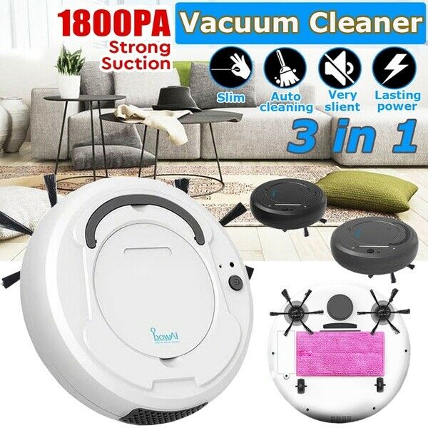 1800Pa Multifunctional Smart Floor Vacuum Cleaner 3-In-1 Auto Rechargeable