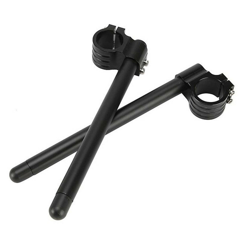Pair 37mm Clip Ons Separable Handle Bars Forks Durable Aluminum Alloy Black