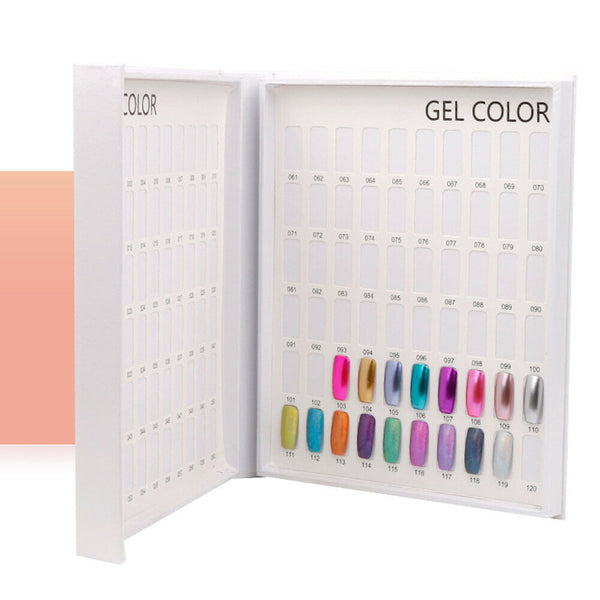 Pro Nail UV Gel Color Card Nail Tip Polish Display Chart Book Manicure Tools