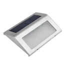 Stainless Steel 3LED Solar Stair Light Outdoor Courtyard Pathway Lamp(2pcs)