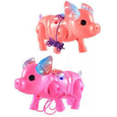 Cute Electric Music Walking Pig Toys Led Light Glow Electronic Pets Lantern