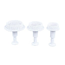 3pcs Plastic Cookie CUTTER Sea Shell Shape Baking Tool Fondant Cake Mold Mo Hn